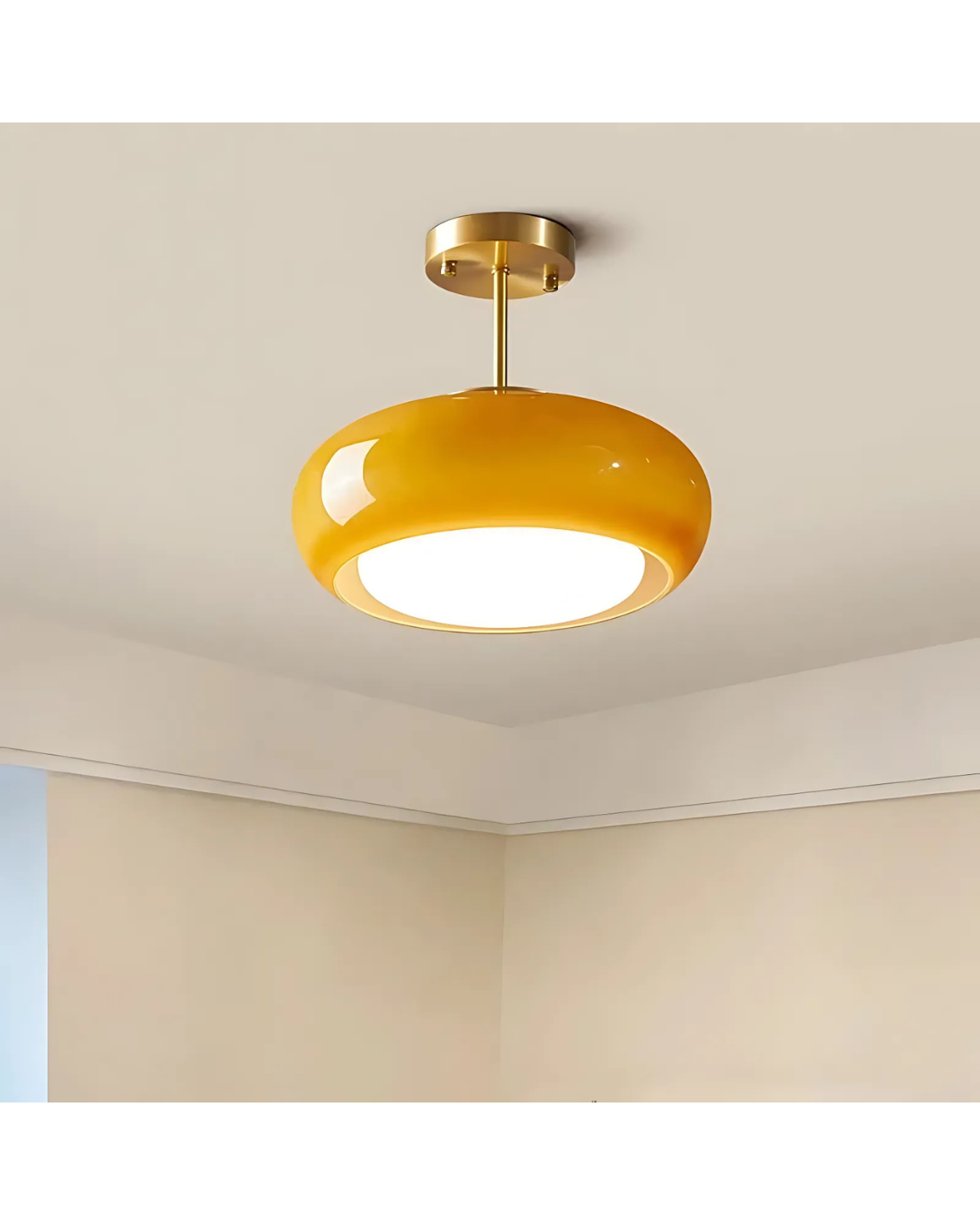 Surface-mounted pendant light for foyer lighting