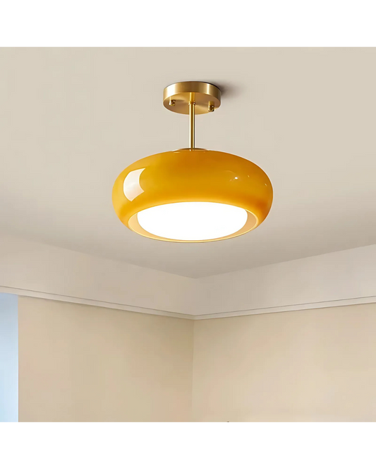 Surface-mounted pendant light for foyer lighting