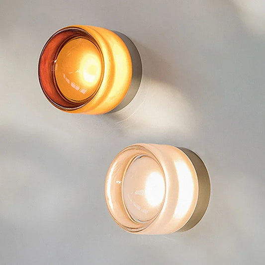 amber modern led wall lamp for minimalist interiors