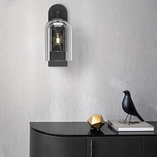 hardwired rechargeable glass wall sconces for modern homes