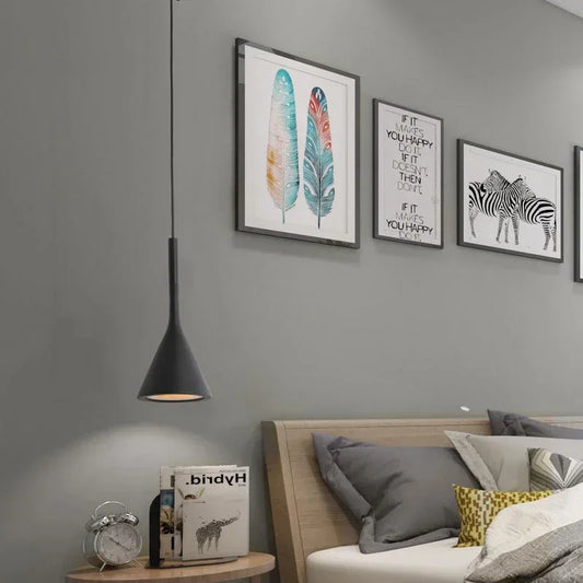 nordic e27 led pendant lighting for cozy bedroom interiors