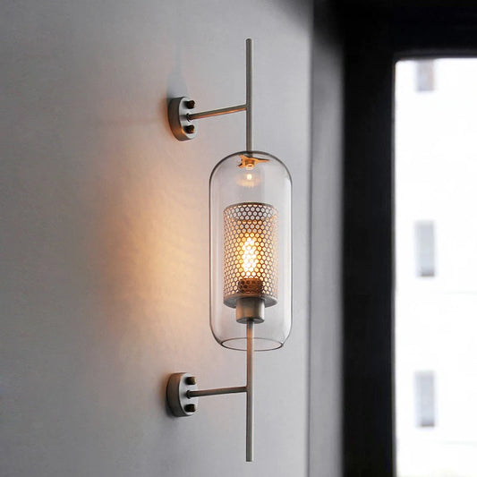 roshni modern gold wall sconce with glass ball for bedroom and living room